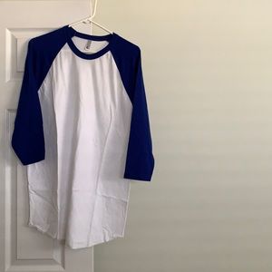 American Apparel 50/50 Baseball Tee